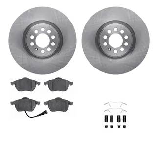 R1 Concepts WFWH1-74054 E- Line Series Brake Rotor W/ Ceramic Brake Pads & Hdw
